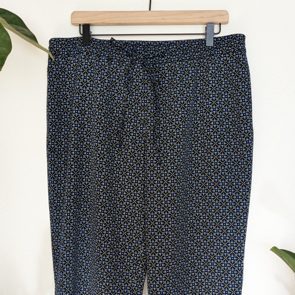 Talbots | 14 | Patterned Pull On Drawstring Pant - image 3